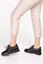 Genuine Leather Anatomical Sole Comfortable Rubber Laced Shoes Ndr.5506 - Black-khaki - 37 - 4