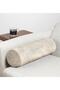 Modern Powder Colored Digital Printed Decorative Inner Filled Zippered Suede Cylinder Roll Pillow Throw Pillow - 5