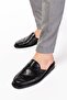Men's Genuine Leather Groom's House Slippers Kayaş.105 - Black - 45 - 2