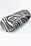 Soft Black and White Zebra Motif Digital Printed Multi-Purpose Cylinder Pillow with Inner Filling and Zipper