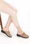 Women's Genuine Leather Orthopedic Sabo Slippers Yprk.811 - Mink - 39