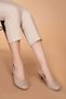 Women's Genuine Leather Classic Heeled Shoes Şhn.119 Mink 37 - 3