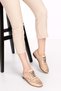 Women's Beige Genuine Leather Anatomical Sole Casual Shoes - 3