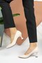Women's Skin Skin Goblet Heel Pointed Toe Stiletto 6.5 cm - 3