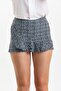 Mini Tweed Shorts Skirt - 2