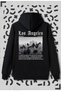 Los Angeles City Printed Black Hooded Sweatshirt