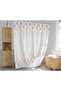 Bathroom Curtain 1x180x200 Single Wing Shower Curtain with Ring Gift 4644