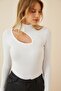 Women's Corded Cut Blouse - Cut Out Detail, Blz6734 - 2