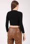 Women's Black Front Zippered Camisole Crop - 9