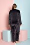 Plus Size Velvet Women's Pajama Set - Super Soft Velvet - 3
