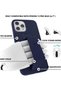 iPhone 14 (6.1) Compatible Case Horizontal and Vertical Expanding Magnetic Hand Stand Free Hands Cover Case - 4