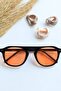 Judy Unisex Square Rectangle Black Vintage UV400 Protected Sunglasses - 7