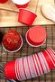 Red 50-Piece Cake Mold 6.5x4 Cm Hard Cardboard Muffin Mold Cupcake Capsule - 7