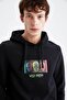 Slim Fit Kapüşonlu Sweatshirt - 4