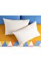 Direct Message Plain Cotton 2-Piece Pillow Case 50x70 cm Cream