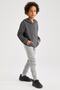 Boy's Hooded Kangaroo Pocket Soft Fuzzy Sweatshirt - 5