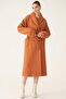 Edwar Comfortable Fit Pure Wool Cinnamon Color Coat - 2
