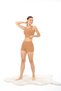 Women's Corduroy Strap Shorts Casual Home Set-Brown - 7