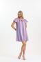 Multi-Colored Striped Dress Maternity Suitable Dress - 3