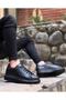 Ba0547 Boa Thick High Sole Black Lace-Up Sports Men's Shoes - 2