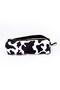 Pencil Case Cow Square Design Vegan Leather (Pencil Holder and Makeup Bag) - 8
