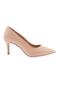 Women's Pointed Toe Low-Cut Heeled Shoes Nude 2191112821