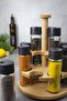 Ginger 12-Piece Rotating Platform Spice Set, Rotating Platform 12-Piece Spice Set with Wooden Stand - 2