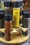 Ginger 12-Piece Rotating Platform Spice Set, Rotating Platform 12-Piece Spice Set with Wooden Stand - 3