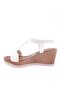 Wedge Sole Braided Sandals with Elastic Back 20Y White Linen 21472328 - 6