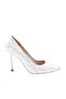 Women's Patterned Heeled Shoes White Crystal 2623561212132322