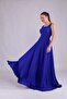 Women's Square Neck Sleeveless Maxi Length Evening Dress