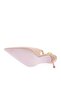 Women's Pointed Toe Chain Accessory Thin Heeled Shoes Dark Nude 285621085 - 5