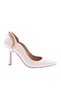 Woman chain detailed pointed toe finger cleavage heeled shoe beige opening 2351672859 - 2