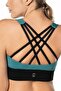 Green High Support Covered Sports Bra with Back Detail - 5