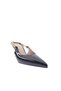 Women's Pointed Toe Chain Accessory Thin Heeled Shoes Black Patent Leather 285621085 - 2