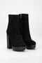 Shoes Women's Platform Thick Heeled Faux Leather Boots - 4