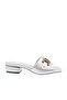 Woman's buckle slipper silver 53553166302630