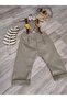 Safari Concept Lion Tiger Figured Dark Beige Brown Striped Boy's Trousers Salopette