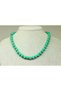 Varisite Stone Turquoise Necklace 8mm (clip)