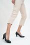 Genuine Leather Black Women's Heeled Leather Shoes Trc-0301