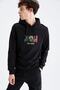 Slim Fit Kapüşonlu Sweatshirt - 3