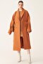 Edwar Comfortable Fit Pure Wool Cinnamon Color Coat - 3
