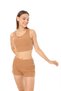 Women's Corduroy Strap Shorts Casual Home Set-Brown - 4