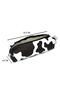 Pencil Case Cow Square Design Vegan Leather (Pencil Holder and Makeup Bag) - 3