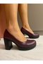 Women's Genuine Leather Classic Heeled Shoes 34-40 - 3