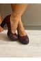Women's Genuine Leather Classic Heeled Shoes 34-40 - 5