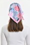 60*60 Cm Shelf Silk Lover Patterned Bandana - 4