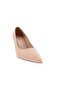Women's Pointed Toe Low-Cut Heeled Shoes Nude 2191112821 - 2
