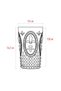 Acrylic Plum 6-Piece Long Cup & Water Soft Drink Cup 750 ml - 4