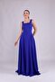 Women's Square Neck Sleeveless Maxi Length Evening Dress - 3